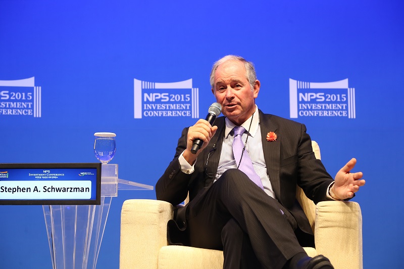 Stephen Schwarzman Blackstone CEO at NPS conference