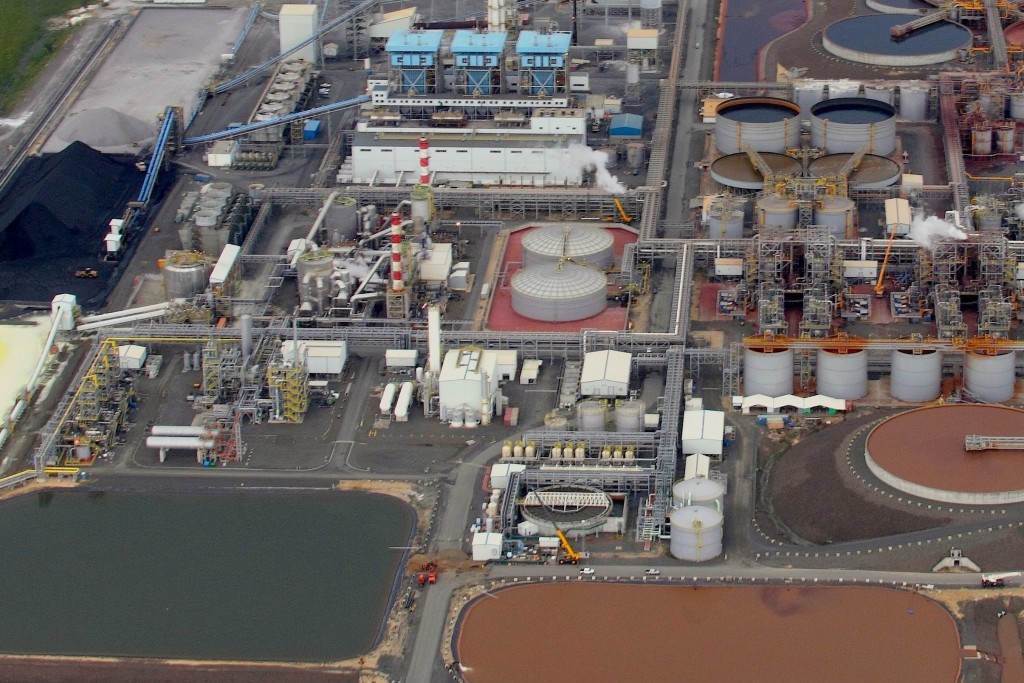 Ambatovy nickel mine in Madagascar, Africa