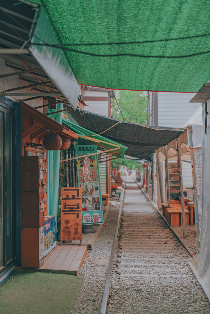 Gyeongam-dong Railroad Village, a glimpse of life next to the train tracks.