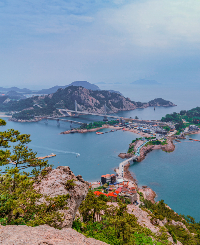 Seonyudo in Gogunsan Islands, where you can ride a zip line and meet white-footed farm crabs.