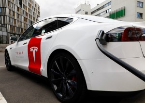 Tesla's electric vehicle (EV)