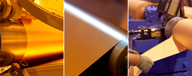 Copper　foil　used　in　electronic　equipment  (Courtesy　of　Doosan　Solus)