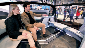 Visitors　inside　the　M.Vision　S　experience　futuristic　technology