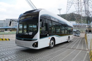 Hyundai　Motor's　Elec　City　hydrogen　fuel-cell　bus　exported　to　Saudi　Aramco.