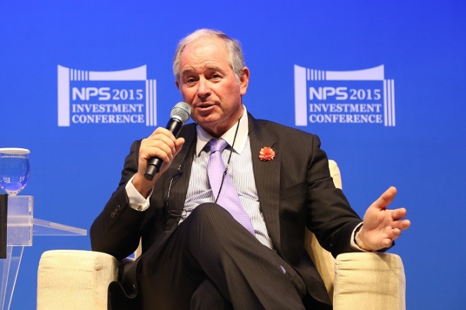 Blackstone's　CEO　and　Co-Founder　Stephen　Schwarzman　in　2015　(KED　Photo　DB)