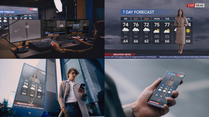 Examples　of　a　Neons　at　work　(Courtesy　of　Samsung)