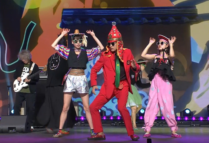 Leenalchi, a Korean music act, performs during a Hallyu festival.