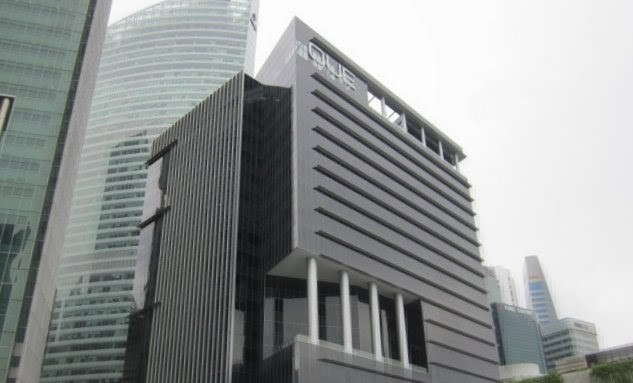 OUE Bayfront in Marina Bay area, Singapore