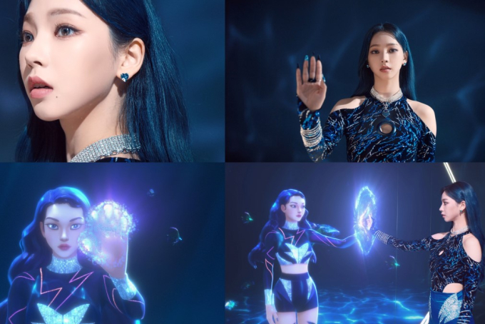 SM　Entertainment's　latest　group,　Aespa,　features　a　twin　avatar　for　each　member