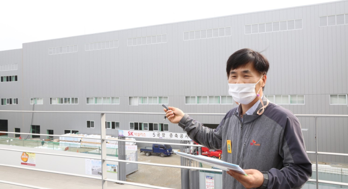 SK Nexilis' fifth plant under construction in Jeongeup, North Jeolla Province