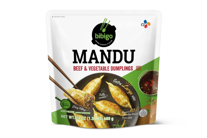Bibigo　mandu　has　become　a　global　hit.