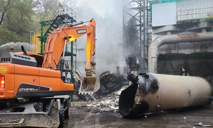 A　waste　disposal　facility　in　Dongducheon,　north　of　Seoul