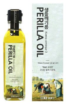 Perilla　oil　with　Millet's　work　on　the　label