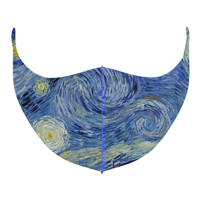 Fashion mask using Van Gogh's The Starry Night