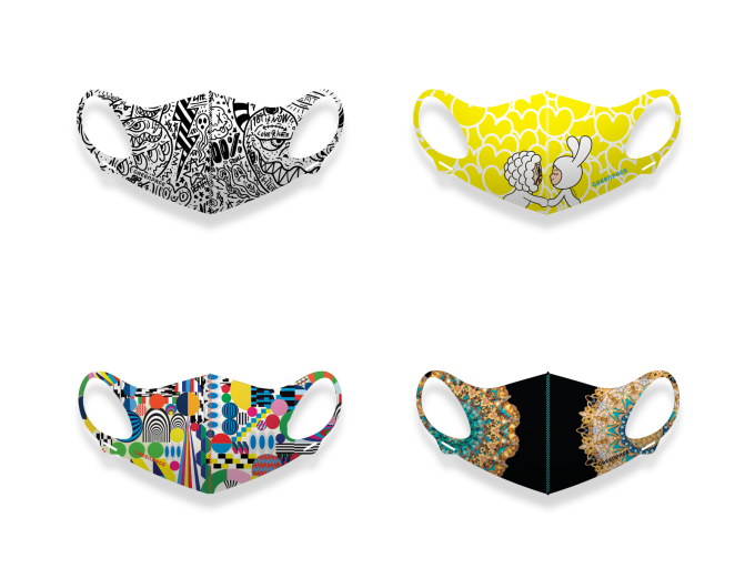 Fashion masks created via collaboration with South Korean artists (Courtesy of KOTRA)