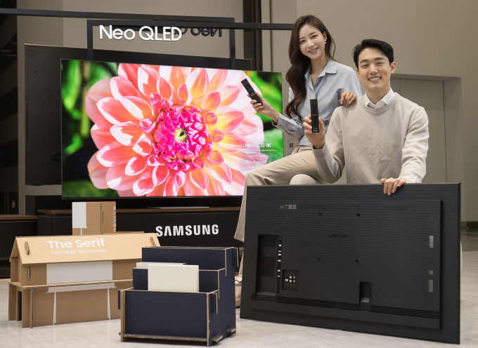 Samsung's　mini　LED　TV,　the 　Neo　QLED 