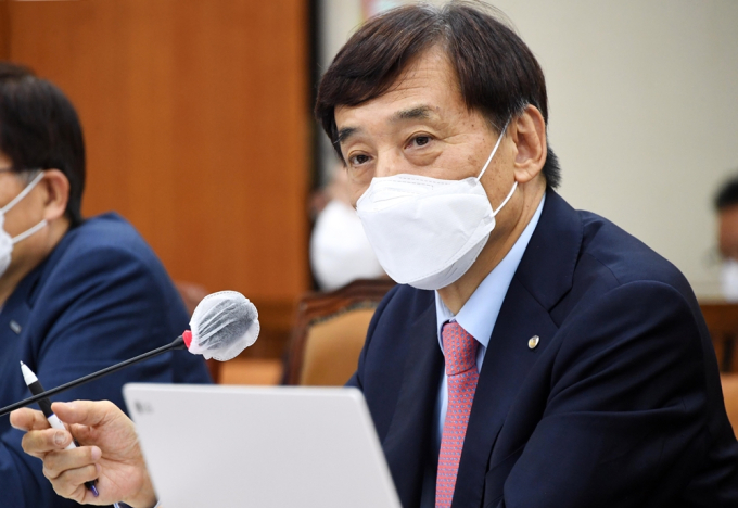 BOK governor warns of abrupt stock market correction; holds rate steady