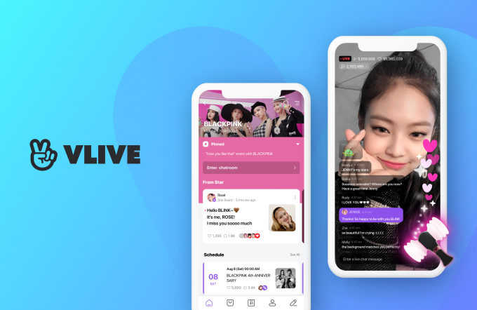 Naver's　online　entertainment　platform　V　Live　Fanship