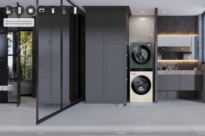 Home appliances made by LG Electronics