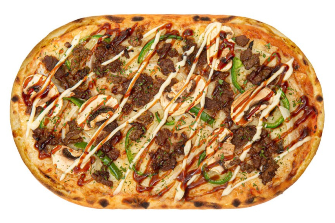 GoPizza's　bulgogi　pizza　is　a　hit　in　India.
