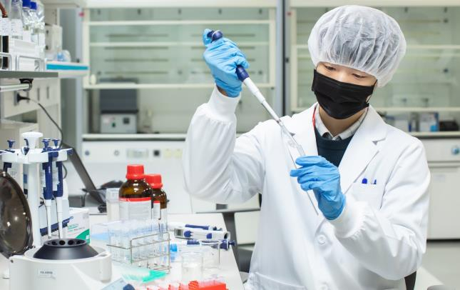 SK Bioscience researcher in vaccine development