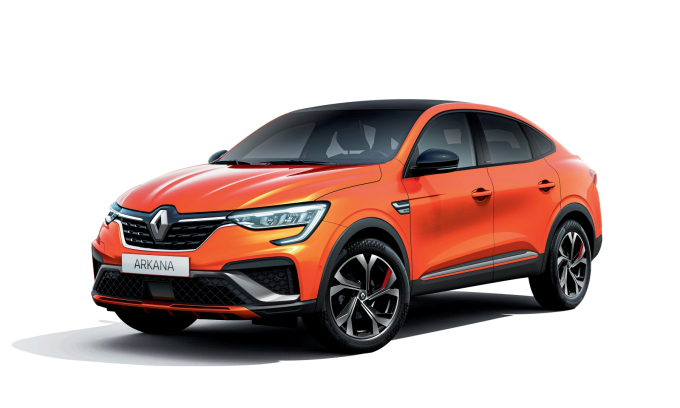 Renault's　XM3　compact　SUV　sold　as　the　New　Arkana　in　Europe.