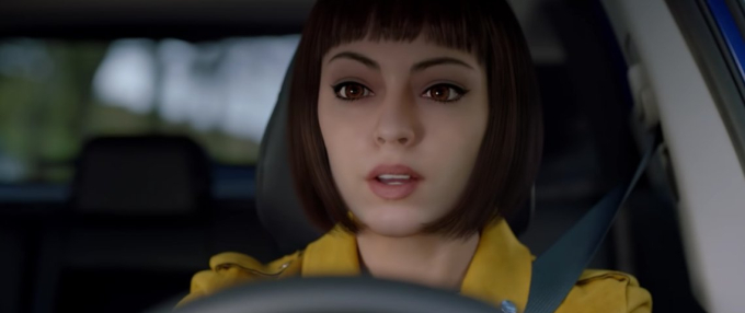 French　automotive　brand　Renault's　virtual　ambassador,　Liv 