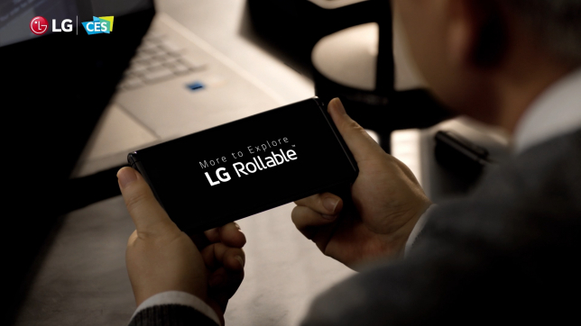 LG　Rollable　OLED　smartphone　teaser　at　CES　2021