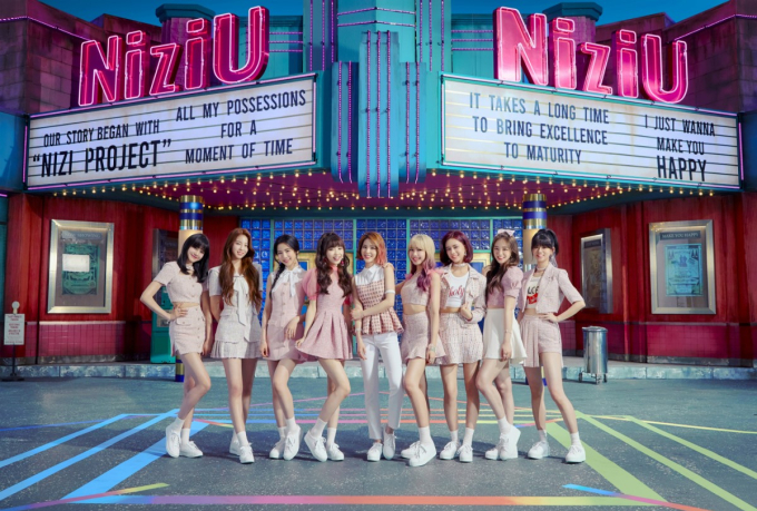 K-pop　label　JYP　Entertainment's　all-Japanese　girl　group,　NiziU