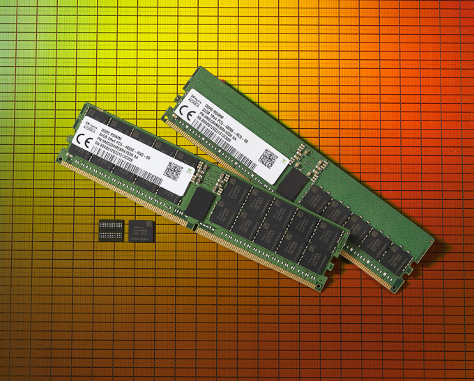SK　Hynix　DRAM　chips,　second-generation　DDR5　DRAM
