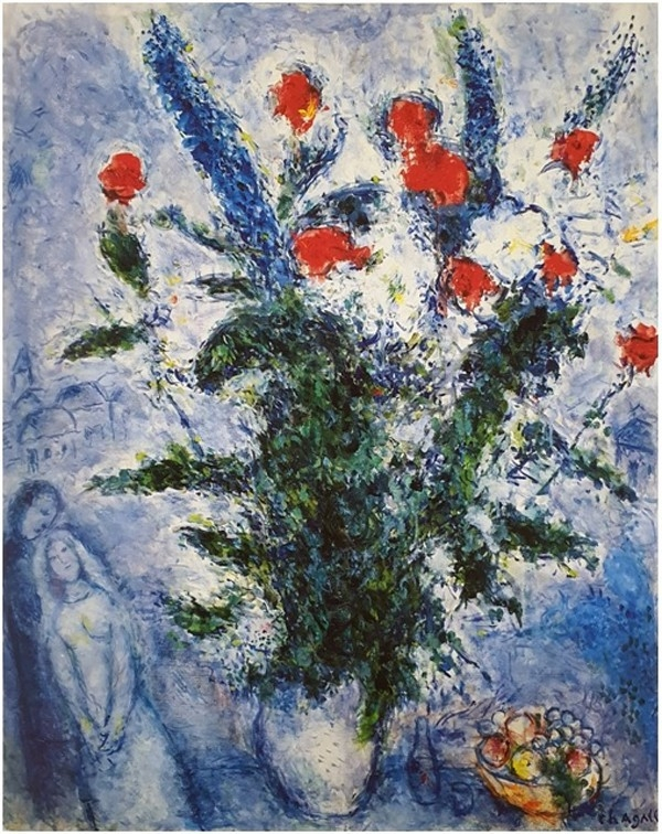 'Le　Bouquet　des　Mariés'　by　Marc　Chagall