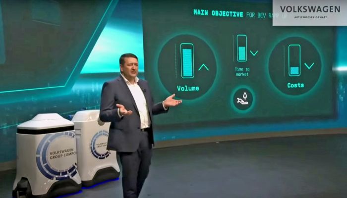 Volkswagen　announces　its　2030　roadmap　for　batteries　and　charging　technology.