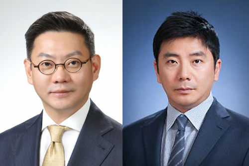 Cho　Chanhee　(on　left),　BofA's　new　Korea　investment　banking　head　and　Shin　Jin-wook　(on　right),　BofA's　new　country　manager　for　Korea