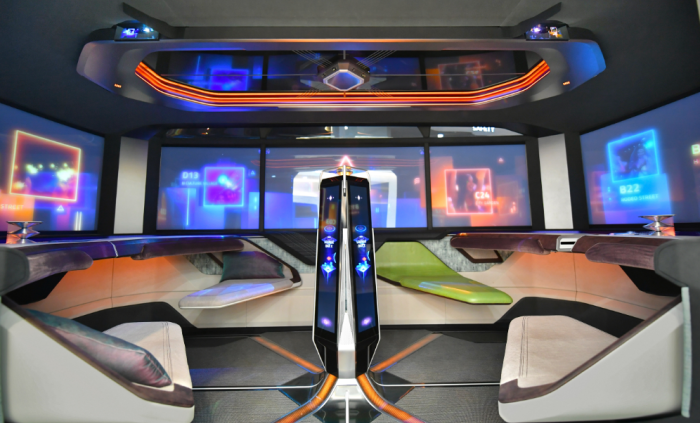 Interior of M.Vision X (courtesy of Hyundai Mobis)