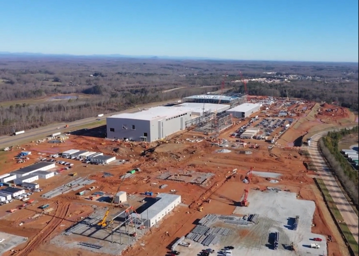SK Innovation's EV battery plant under construction in Georgia