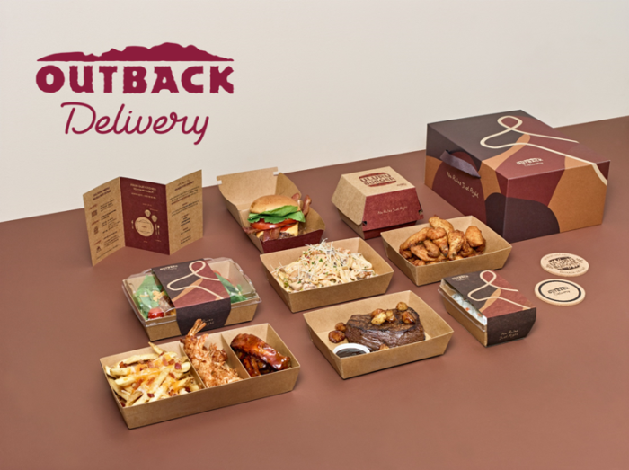 Outback Steakhouse's delivery menu