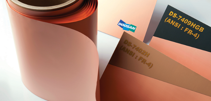 Copper-clad　laminates　(Courtesy　of　Doosan　Co.)