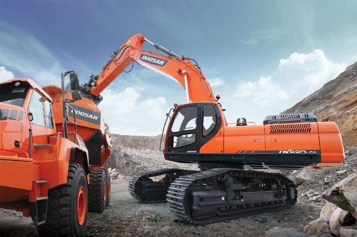 Doosan　Infracore's　excavators　(Courtesy　of　Doosan　Infracore)