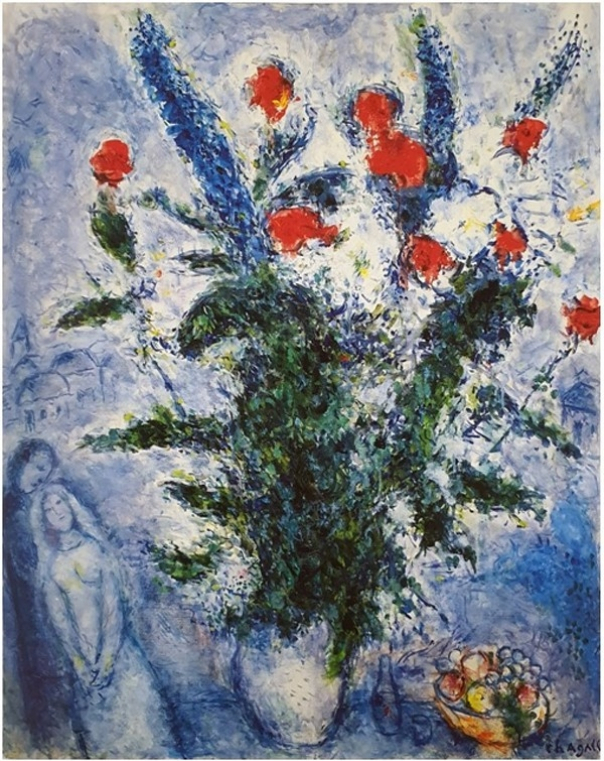 Marc　Chagall's　Le　Bouquet　des　Mariés　is　part　of　the　late　chair's　art　collection.