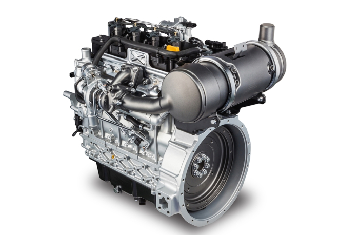 A 2.4-liter G2 forklift engine manufactured by Doosan Infracore