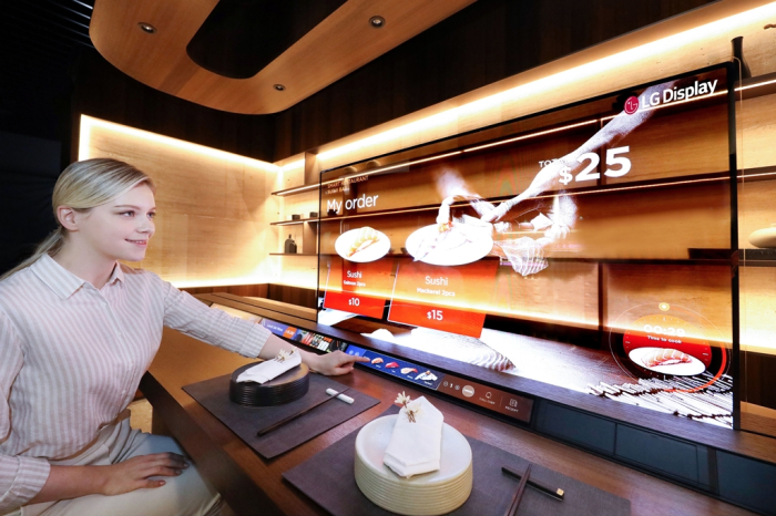 LG Display's transparent OLED