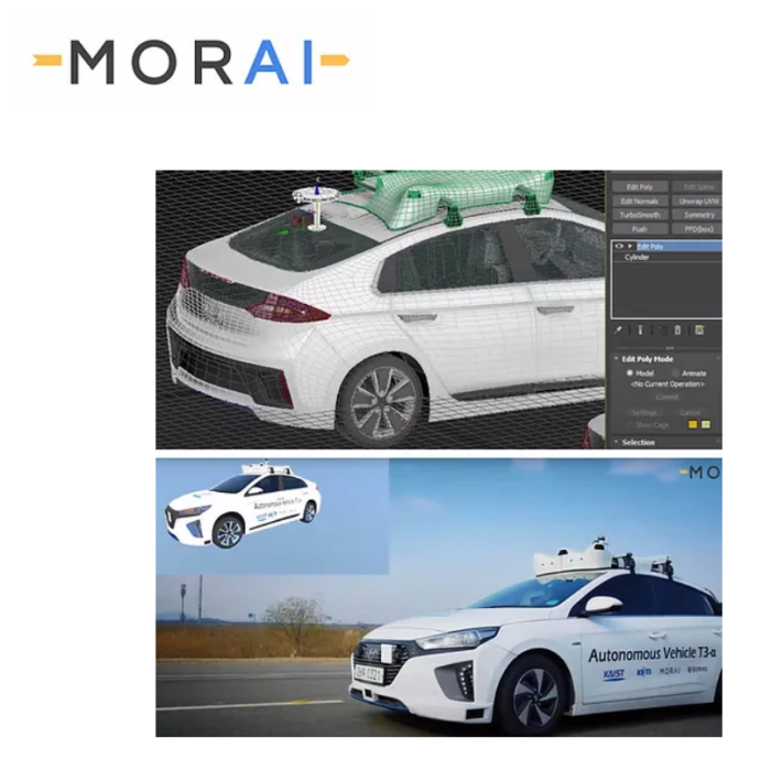 Morai's autonomous vehicle simulation solution (Courtesy of Morai).