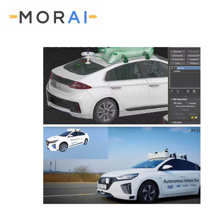 Morai's　autonomous　vehicle　simulation　solution　(Courtesy　of　Morai).