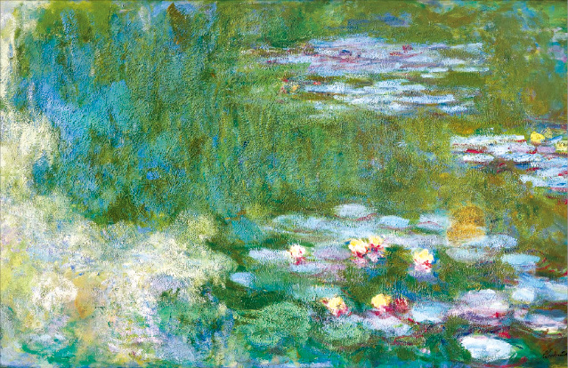 A　piece　from　Claude　Monet's　(1919-1920)　Water　Lilies　series　is　included　in　the　art　collection　donated　by　the　Samsung　heirs.