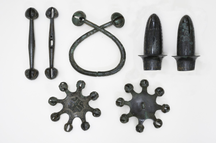 ▲　Bronze　Rattles　from　Deoksan,　255th　national　treasure　of　South　Korea