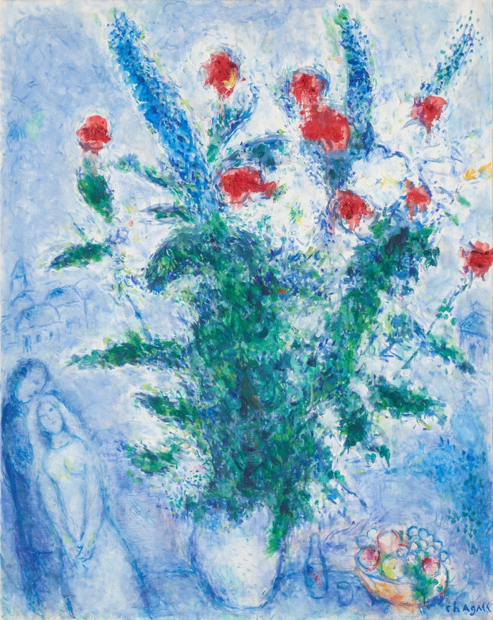 ▲　Le　Bouquet　des　Mariés　by　Marc　Chagall