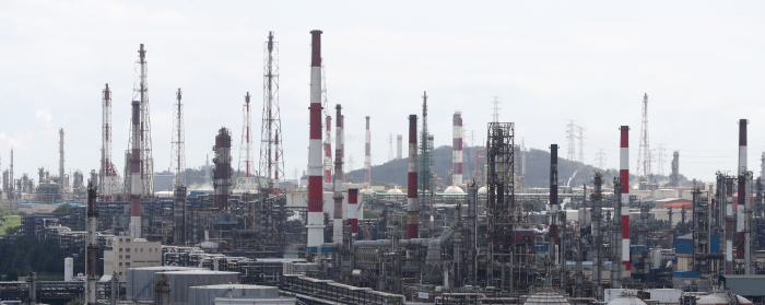 Petrochemical complex in Ulsan, South Korea
