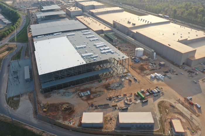 SK　Innovation's　EV　battery　plant　under　construction　in　the　US　state　of　Georgia