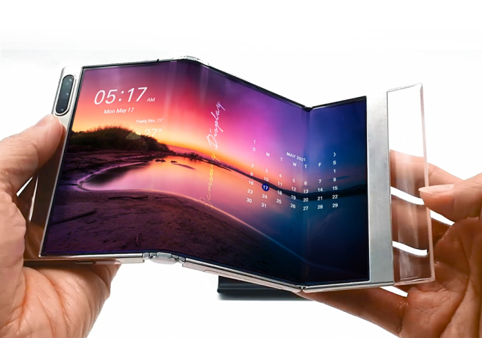 Samsung Display’s 7.2-inch multi-foldable OLED panel, the S-foldable