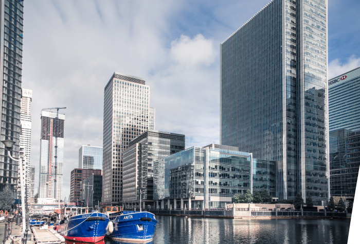 Canary　Wharf　in　London　(Source:　Getty　Images　Bank)